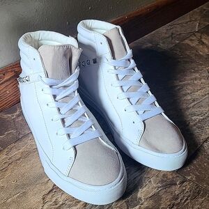 New JustFab White Sneakers Size 8